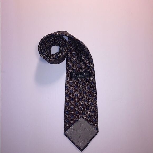 CHRISTIAN DIOR MONSIEUR MENS 100% SILK TIE - Picture 2 of 4